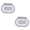 Alipis 2pcs Adhesive Drain Soap Box Holder Grey Soap Dish Bathroom Storage Rack for Shower Holder view 1