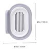 Alipis 2pcs Adhesive Drain Soap Box Holder Grey Soap Dish Bathroom Storage Rack for Shower Holder view 2