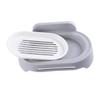 Alipis 2pcs Adhesive Drain Soap Box Holder Grey Soap Dish Bathroom Storage Rack for Shower Holder view 4