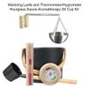 7L Sauna Bucket Set, with Long Handle Spoon Hourglass Thermometer Hygrometer Sauna Aromatherapy Oil Cup Kit Aluminum Products Are Sturdy Durable for Sauna And Spa view 2