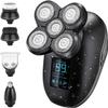 5-in-1 Electric Razors for Women, Wet/Dry 5D Women Razor & Hair Trimmer with USB Adapter & Charging Cable,5D Rechargeable Rotary Shaver with Lithium-Ion Battery, Water Resistant Grooming Kit view 1