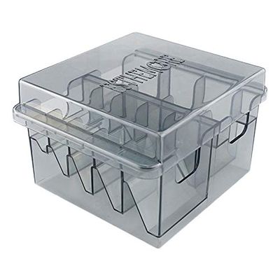 Bassulouda Grid Basic Storage Box for 8 Pieces Series Hair Clippers Limit Comb Guide Comb Hairdresser Tool for Guide Combs