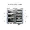 Bassulouda Grid Basic Storage Box for 8 Pieces Series Hair Clippers Limit Comb Guide Comb Hairdresser Tool for Guide Combs view 2