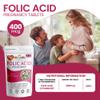 Red Label Health Folic Acid 400 mcg Tablets, 365 Vitamin B9 Tablets (1 Year Supply), Folate Fertility Supplement for Women, Vegan, Vegetarian, Supports Maternal Tissue Growth, Made in The UK view 3