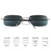 WInara Rimless Photochromic Reading Glasses, Transition Anti UV Sunglasses for Men, Computer Presbyopia HD Readers (Color : Black, Size : +2.25) view 2