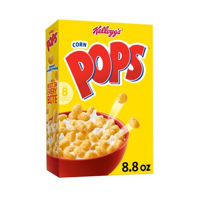 Kellogg's Corn Pops Breakfast Cereal, Children's Cereal, Family Breakfast, Original, 250 ml Box (1 Box)