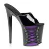 PROMI High Heels 20cm Summer Sandals Women Fine Heel Shoes Sole Lace-up Slippers-purple||40 view 1