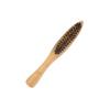 Beavorty 2pcs Long Handle Beard Brush for Men Bristle Facial Hair Grooming Tool Portable Mustache Comb for Beard Cleaning and Styling Suitable Application Wooden Cosmetic Travel Kit view 1
