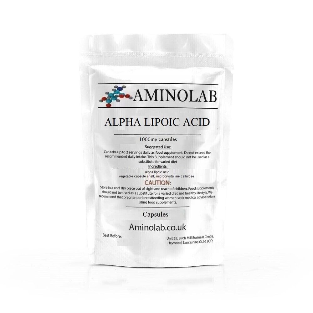 Aminolab - Alpha LIPOIC Acid 1000mg 120 Capsules