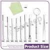 Swpeet 1310Pcs Upgrade Version Eye Glass Repairing Kit Includes Nose Pads, Precision Screwdriver Set, Screws, Tweezer, Cleaning Cloth for Eyeglasses, Sunglasses, Watch Clock Spectacle Repair view 2