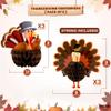 KatchOn, Thanksgiving Turkey Table Centerpiece - Pack of 6 | Thanksgiving Turkey Decorations | Turkey Centerpiece for Thanksgiving Table Decorations | Hanging Paper Turkeys, Thanksgiving Decorations view 2