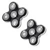 2PCS Shaver Replacement Heads for Skull Shaver Pitbull, Butterfly Kiss, and Palm Electric Razors 5 Blades view 1