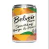 Belvoir Farm - Sparkling Mango & Peach, Delicious and Light, Real Fruit Juice, Low in Calories, Nothing Artificial, Gluten Free, Suitable for Vegetarians & Vegans 4x330ml view 2