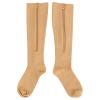 Zipper Compression Socks, 1 Pair 1520mmHg Closed Toe Medical Compression Socks with Zip Guard Skin Protection, High Support Socks for Varicose Vein, for Pregnant Women & Nurses view 1
