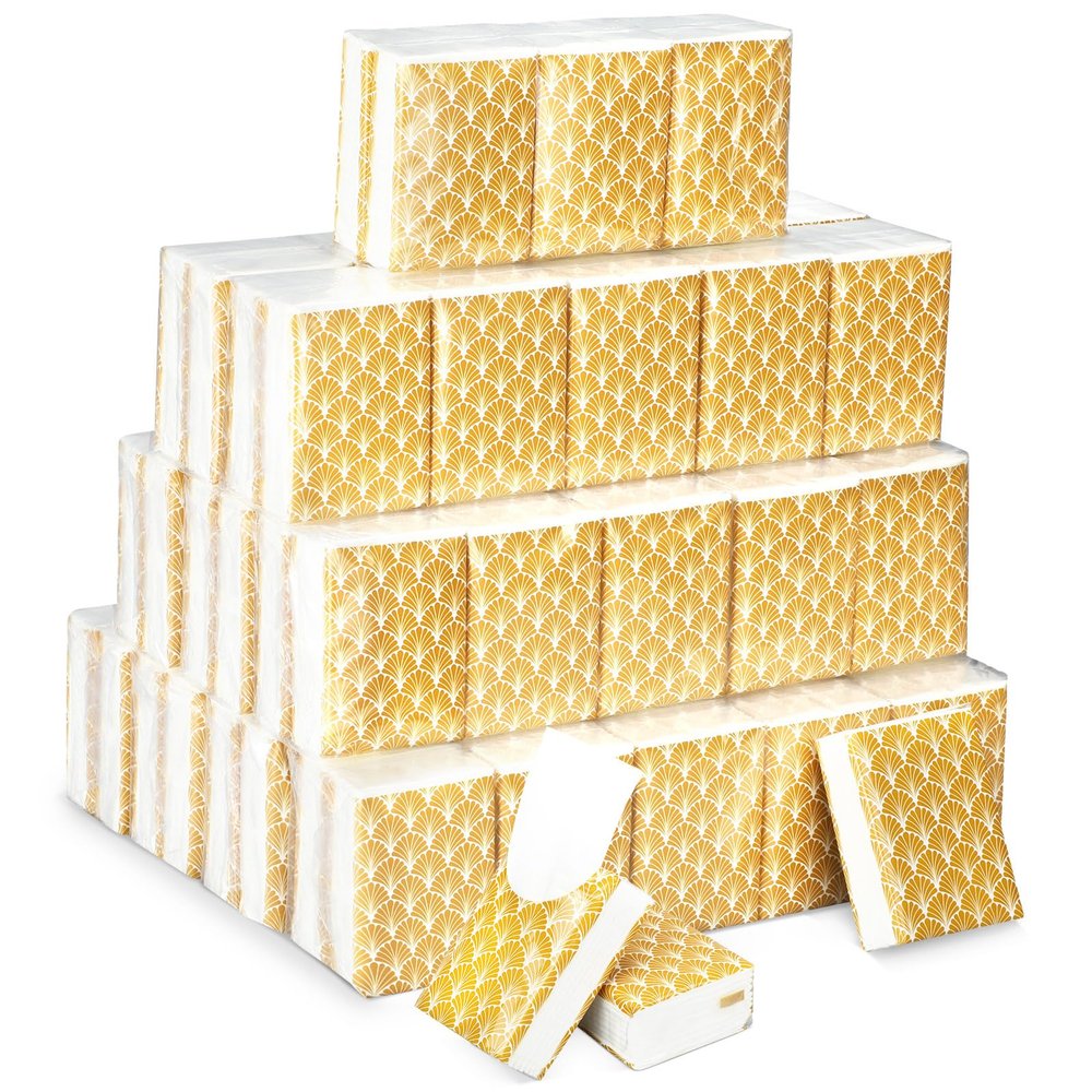 Therwen 100 Pack Pocket Tissues Travel Packs Bulk 1000 Sheet Mini Tissues Bulk 3 Ply Small Travel Size Paper Individual Pocket Size (Classic)