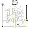 Virgo Season Cake Topper, Big Virgo Energy/August September Birthday Cake Decor, 12 Zodiac Constellation Birthday Party Decoration Supplies for Men Women, Silver Glitter view 2