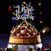Virgo Season Cake Topper, Big Virgo Energy/August September Birthday Cake Decor, 12 Zodiac Constellation Birthday Party Decoration Supplies for Men Women, Silver Glitter view 3