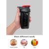 GAISHION Shaker Bottle Protein Shakes Cup and 10-Ounce/300ML Shaker-Bottle with Whisk Balls, Protein Shakers Bottles Set,Non-BPA plastic (Black+White(2PCS)) view 4
