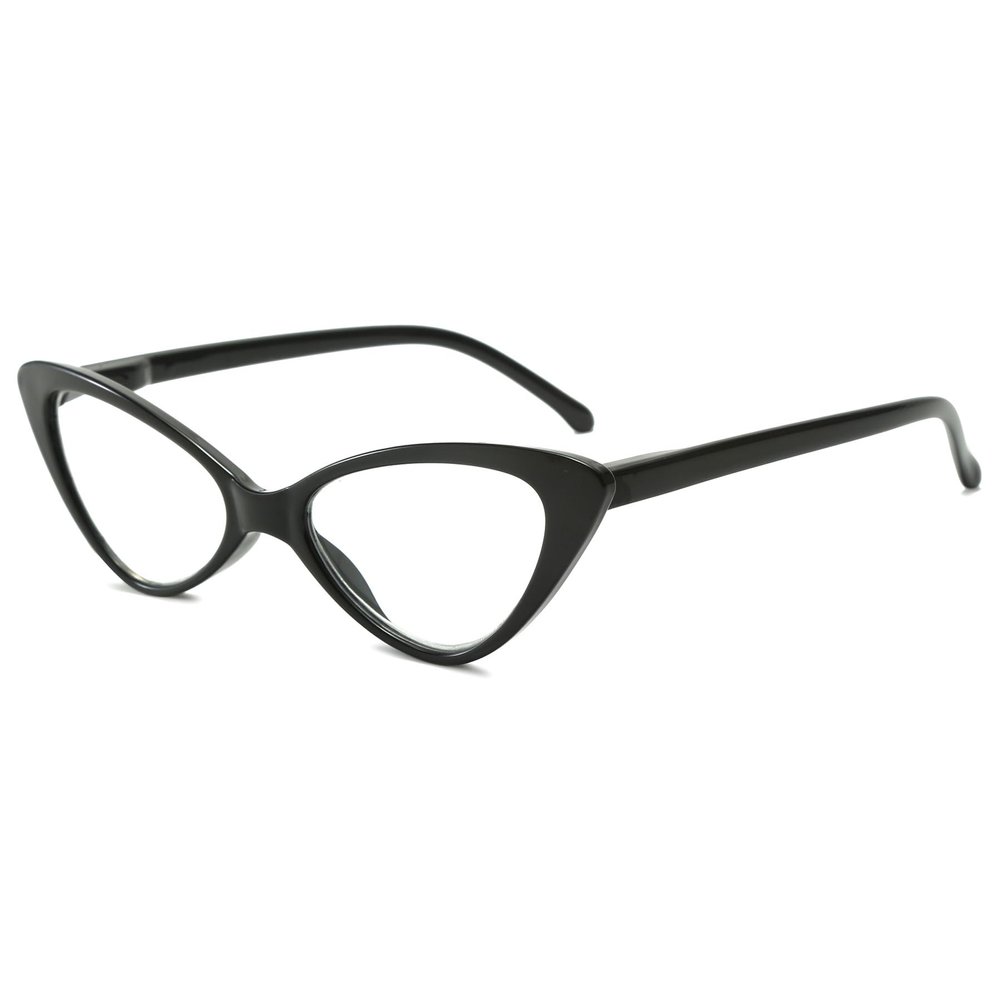 Lanomi Fashions Cat Eye Reading Glasses Women Men Blue Light Blocking Cateyes Readers Comfortable Colorful Lightweight Anti Blue Reading Eyeglasses Black 1.0