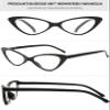Lanomi Fashions Cat Eye Reading Glasses Women Men Blue Light Blocking Cateyes Readers Comfortable Colorful Lightweight Anti Blue Reading Eyeglasses Black 1.0 view 3