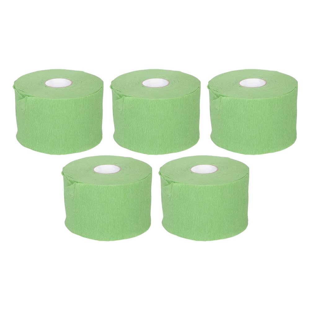 5 Rolls Disposable Barber Paper Neck Strips, Stretchy Paper Neck Band, Self Adhesive Hairdressing Stretchy Wrap for Hairdressing Accessory