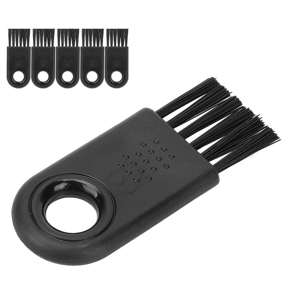 6 Pcs Electric Shaver Cleaning Brush, Razor Cleaner Set, Multifunctional Clipper Brush Trimmer Cleaner Set, Stubble Removal Razor Cleaning Tool,Black