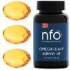NFO Omega 3 6 9 Salmon Oil  120 Mini Capsules | Norwegian Wild Salmon Oil | EPA DHA DPA | Complete Omega 3-6-9 Formula view 1