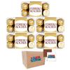Chocolate Bundle: 5 x 200g (80 Truffles) - Whole Hazelnut, Crispy Wafer, Velvety Filling, 16 Pieces Per Box (200g) - Total 1 KG - Boxed Treatz
