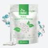 NAC (N-Acetyl-Cysteine) 600mg, 120 Caps  Antioxidant & Liver Support  Pure Ingredients, GMO & Gluten Free  GMP Certified Immune Health Supplement by Raw Powders view 1