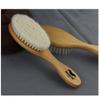 minkissy Dense Wool Brush for Beard Grooming and Hair Styling Curved Handle Cleaning Brush for Men and Women Barber Shop view 1