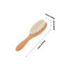 minkissy Dense Wool Brush for Beard Grooming and Hair Styling Curved Handle Cleaning Brush for Men and Women Barber Shop view 2