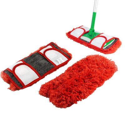 2pcs Living om Double Sided Kitchen Mop Head Reversible Wet Dry Cleaning Home