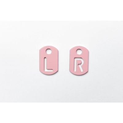 MXM Radiography Tablet Markers L and R for Radiographers Baby Pink