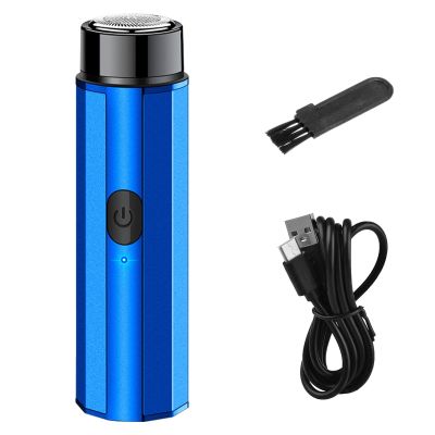 Shaver Portable Electric Shaver - Washable Mens Electric - USB Rechargeable Mobile Pocket Size Shaver, Precision Trimmer, Wet Dry Use Travel Foil Shaver Hair Trimmer