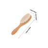 Beavorty Natural Wool Barber Shop Comb Cleaning Brush Curved Handle Brush for Styling view 2