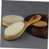 Beavorty Natural Wool Barber Shop Comb Cleaning Brush Curved Handle Brush for Styling view 4