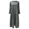 MODSGUE Travel Bathrobe Lightweight Women's Muslim Kaftan Bronzing Traditional Costume Vintage Hijab Abaya Festive Outfit Muslim Robe Suit Full Length Prayer Clothing, gray, XXXL view 4