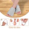 2pcs Castor Oil Foot Pack, Castor Oil Foot Wrap Reusable Castor Oil Pack for Foot Adjustable Castor Oil Compress Pads Flannel Cloth Castor Oil Pack for Foot Ankle (Gray) view 3