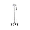 Walking Stick -Big 4 Leg Base,Disability Medical Aid Elderly Crutches Adjusted Height-Telescopic Aluminum Anti-Skid Walker with Straps Folding crutcheswooden Present view 1