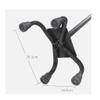 Walking Stick -Big 4 Leg Base,Disability Medical Aid Elderly Crutches Adjusted Height-Telescopic Aluminum Anti-Skid Walker with Straps Folding crutcheswooden Present view 3