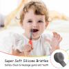 Mombella Ladybug Baby Toothbrush 6 to 12 Months and Up, Extra Soft Silicone Infant to Toddler Training Toothbrush for Baby's First Teeth, Oral Care Teether Over 6m+, Clean and Massage Tender Gums 1pc view 2