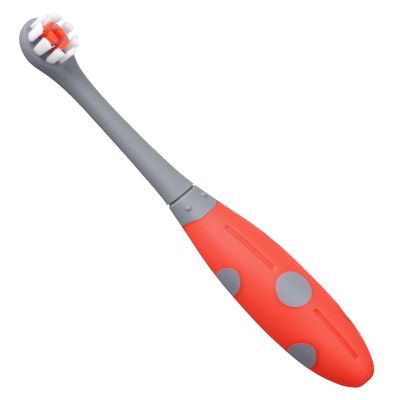 Mombella Ladybug Toddler Toothbrush for 2 Years+, Soft Red Dot Bristle Kids Toothbrush Age 2-4, Easy to Use, Oral Hygiene Care for Infant Teeth and Gums, Safe and Sturdy, 1pc