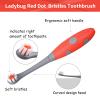 Mombella Ladybug Toddler Toothbrush for 2 Years+, Soft Red Dot Bristle Kids Toothbrush Age 2-4, Easy to Use, Oral Hygiene Care for Infant Teeth and Gums, Safe and Sturdy, 1pc view 2