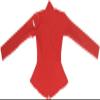 Sexy Women Red Latex Jacket Coat Tops with Buttons,Red,L view 3