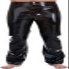 Rubber Latex Man Trousers Pants Fetish Costumes with Pockets Custom Made,Silver,XL view 1
