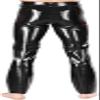 Rubber Latex Man Trousers Pants Fetish Costumes with Pockets Custom Made,Silver,XL view 2