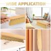 2-Piece Wooden Dust Brush - Hand Broom with Long Wood Handle & Soft Bristle for Counter, Bed, Sofa, Car & Fireplace (Khaki) view 4
