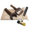 NICHOY Multifunctional chiropractic hammer,Hard Wenge Body Massage Hammer,For Lumbar Spine Joints,Cervical and Lumbar Spine Reset Device, Free Elastic Hammer(3pcs-1) view 1