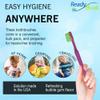 READYBRUSH JR 30 Reusable Prepasted Kids Toothbrushes with Bubblegum Flavor Toothpaste in the bristles- Bulk Toothbrushes Individually Wrapped - Travel Toothbrush for School, Camp, etc Made in the USA view 3