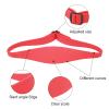 Band DIY Self Haircut System for Hair Clipper, Neckline Trimming Template, Adjustable Curved Silicone Hair Trimming Guide for Children Adults, Hair Cutting Guide Tool for Men(Red) view 2